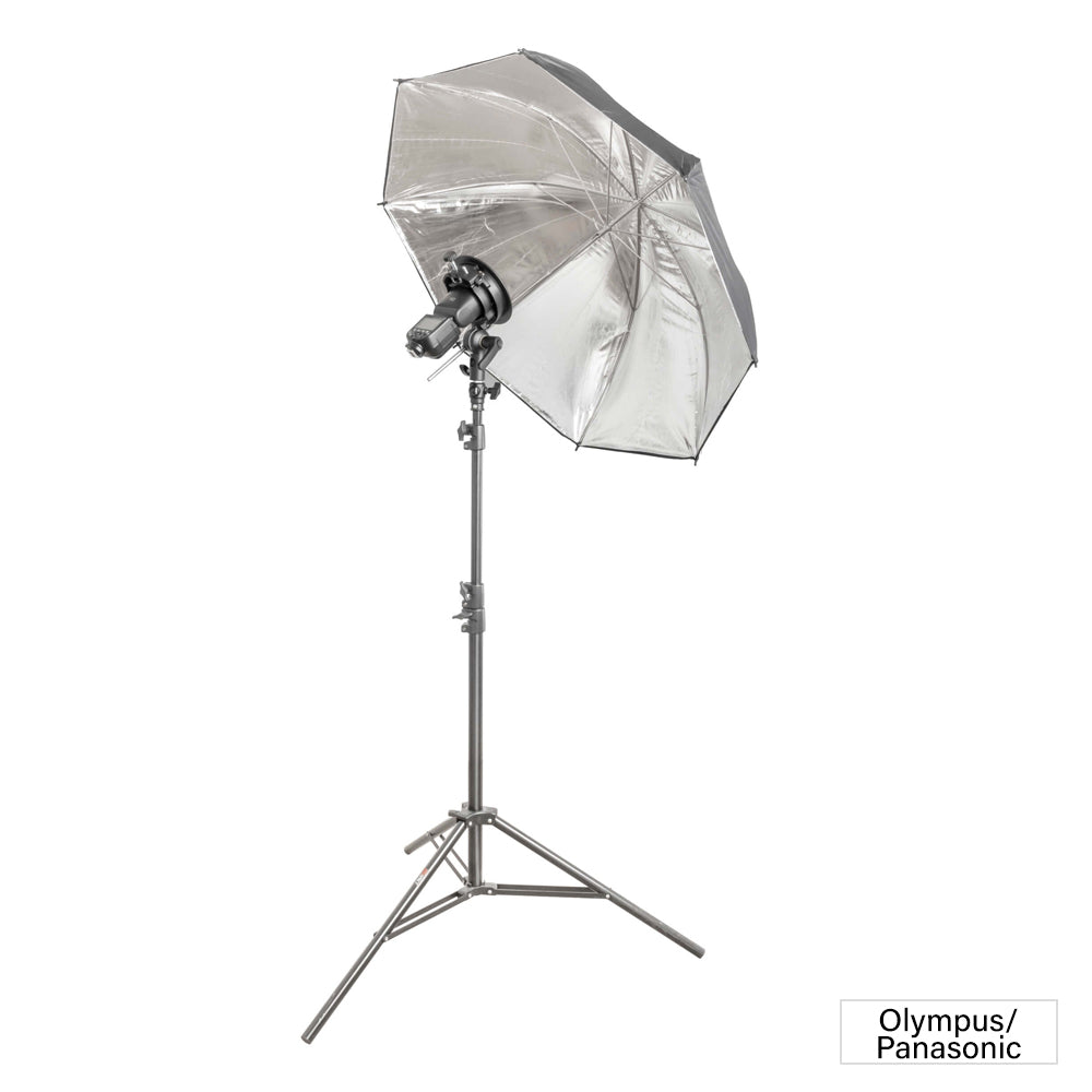 Professional V1 Speedlite Flash with Black/Silver Bounce Umbrella Kit - Perfect for Portrait, Product & Event Photography (Canon/Nikon/Sony Compatible)