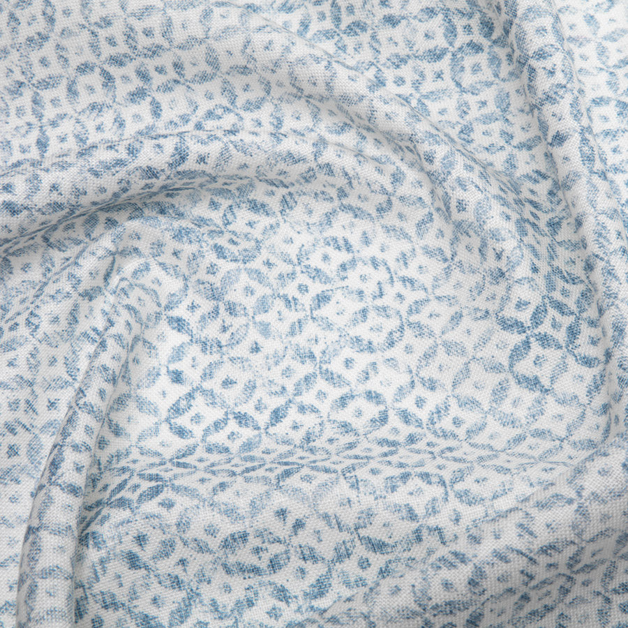 Premium Linen & Indigo Fabric Swatches - Natural Textile Samples for DIY, Upholstery, and Home Decor Projects