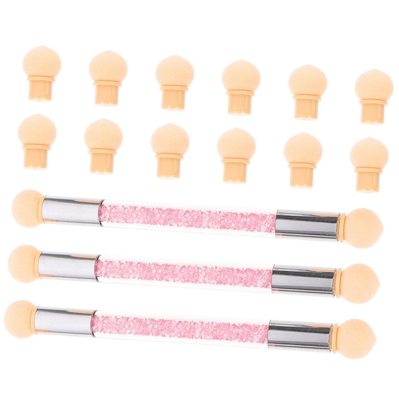 FRCOLOR 1 Set Nail Sponge Pen & Beauty Sponges - Professional Manicure Brushes for Gel Nails, Eyeshadow Applicator & Nail Art Powder - Salon Quality Nail Tools for Perfect Nail Art & Makeup Application - Ideal for Home & Professional Salon Use