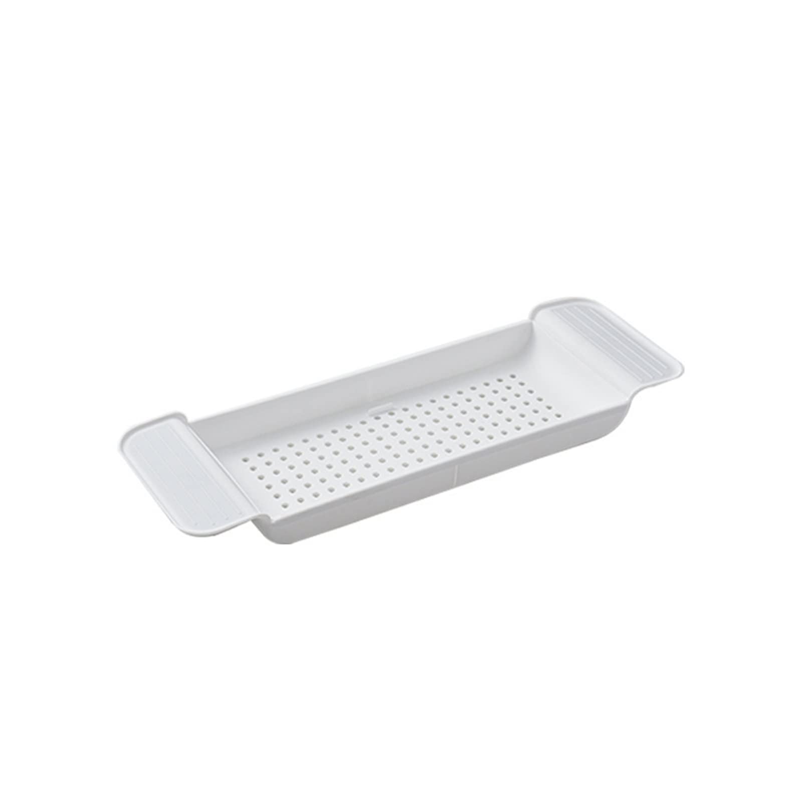 Expandable Bathtub Tray - Adjustable Bath Shelf for Shower & Spa, Multifunctional Bathtub Caddy Organizer for Bath Toys, Books & Accessories (White, One Size) - Perfect for Relaxing Baths, Spa Days & Kids Bath Time