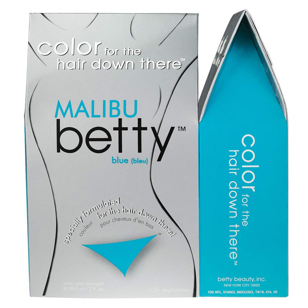 Betty Beauty Malibu Aqua Blue Hair Coloring Kit for Bikini & Pubic Hair - Safe, Easy-to-Use At-Home Dye for Vibrant Color Results | Perfect for Beach Season, Swimwear & Confidence Boost