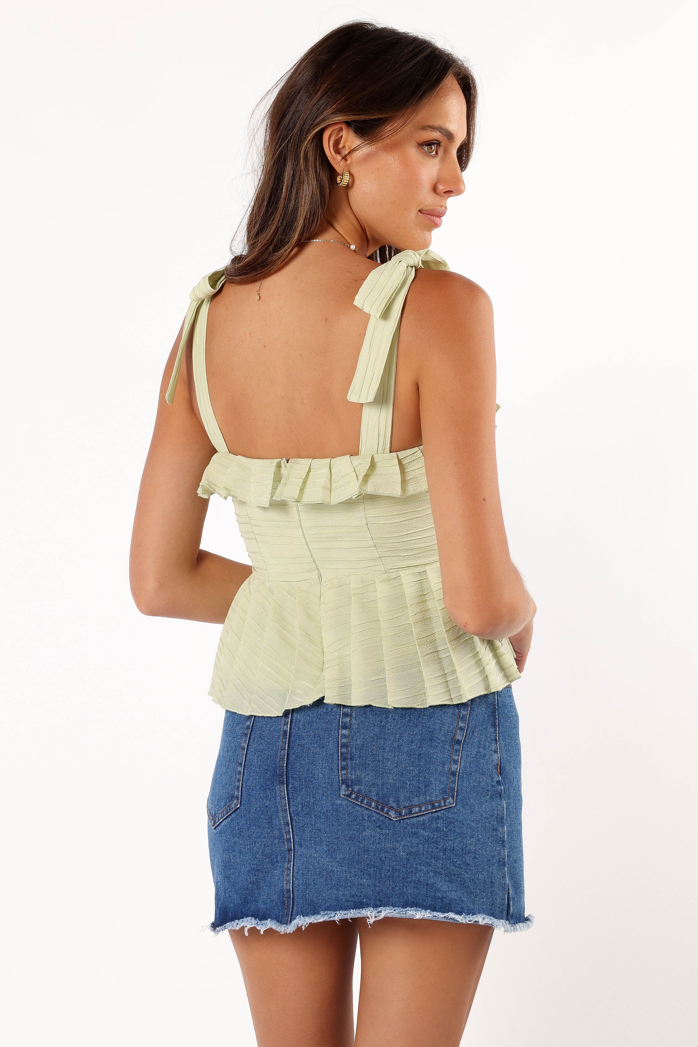 Aubree Women's Sage Green Casual Top - Soft & Comfortable Blouse for Everyday Wear, Work & Outings