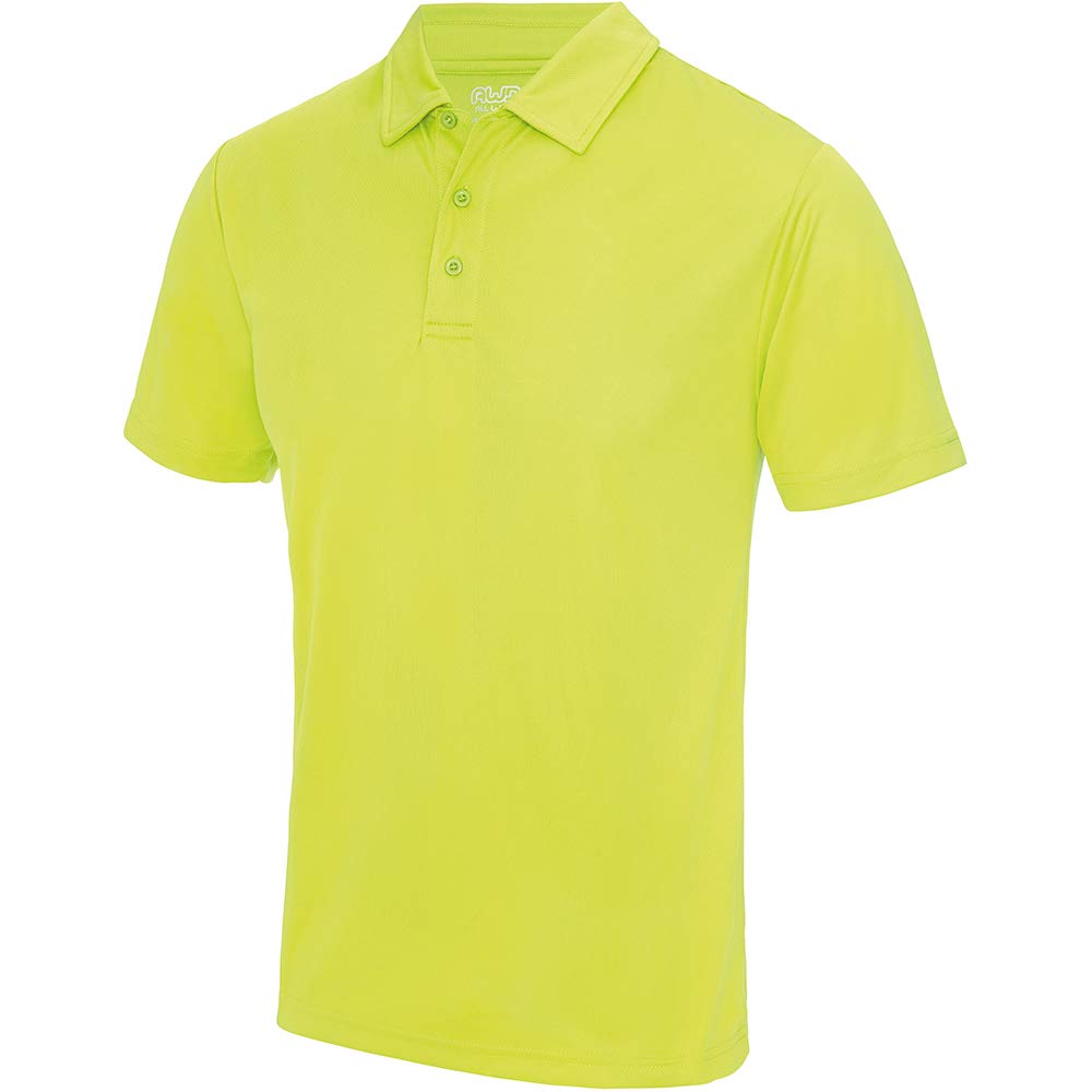 Just Cool Men's Plain Sports Polo Shirt - Breathable Quick-Dry Golf & Casual Wear for Outdoor Activities