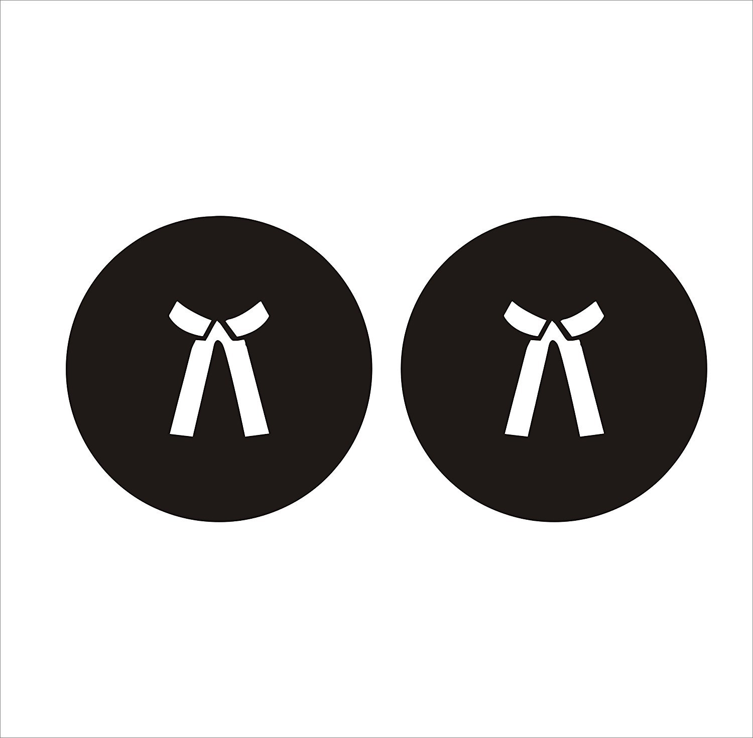 KaaHego Advocate Car Sticker Vinyl Decal - Pack of 2 (Black) for Windows, Hood, Bumper & More - Durable Outdoor Auto Decoration for Cars, Trucks & SUVs - Perfect for Sports Cars, Personalization & Vehicle Branding