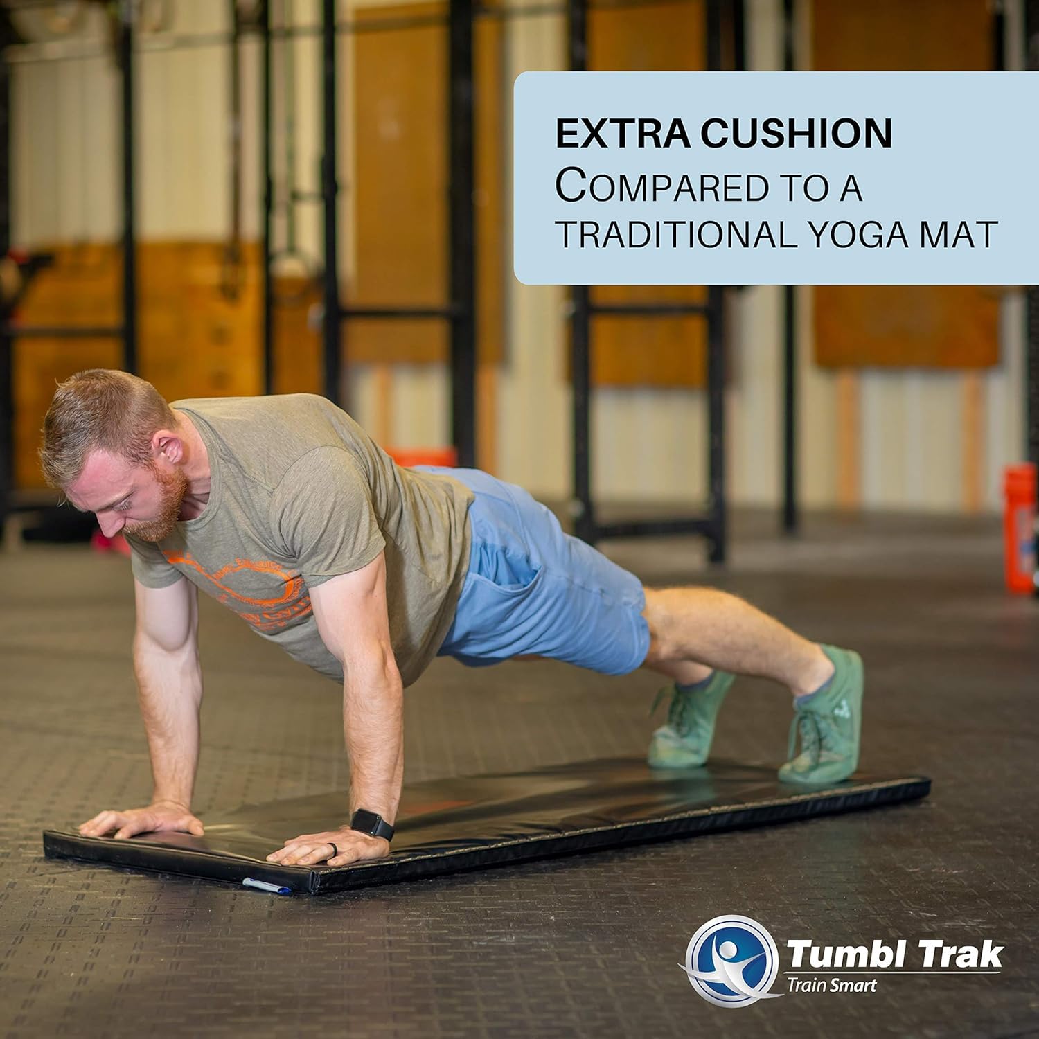 Tumbl Trak Build-A-Mat - Interlocking Foam Tiles for Gymnastics, Cheerleading, Dance & Home Fitness Training | Perfect for Practice, Stretching & Tumbling Exercises