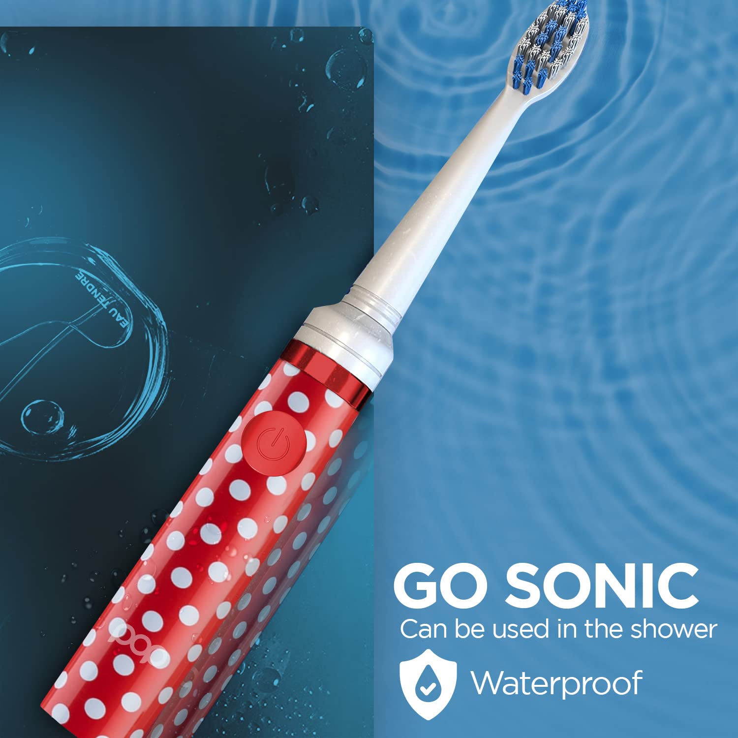 Pop Sonic Electric Toothbrush for Kids & Travel - 2 Speed Modes (15,000-30,000 RPM) with DuPont Nylon Bristles, Battery Powered (Includes AAA) | Perfect for Home, School & Family Trips