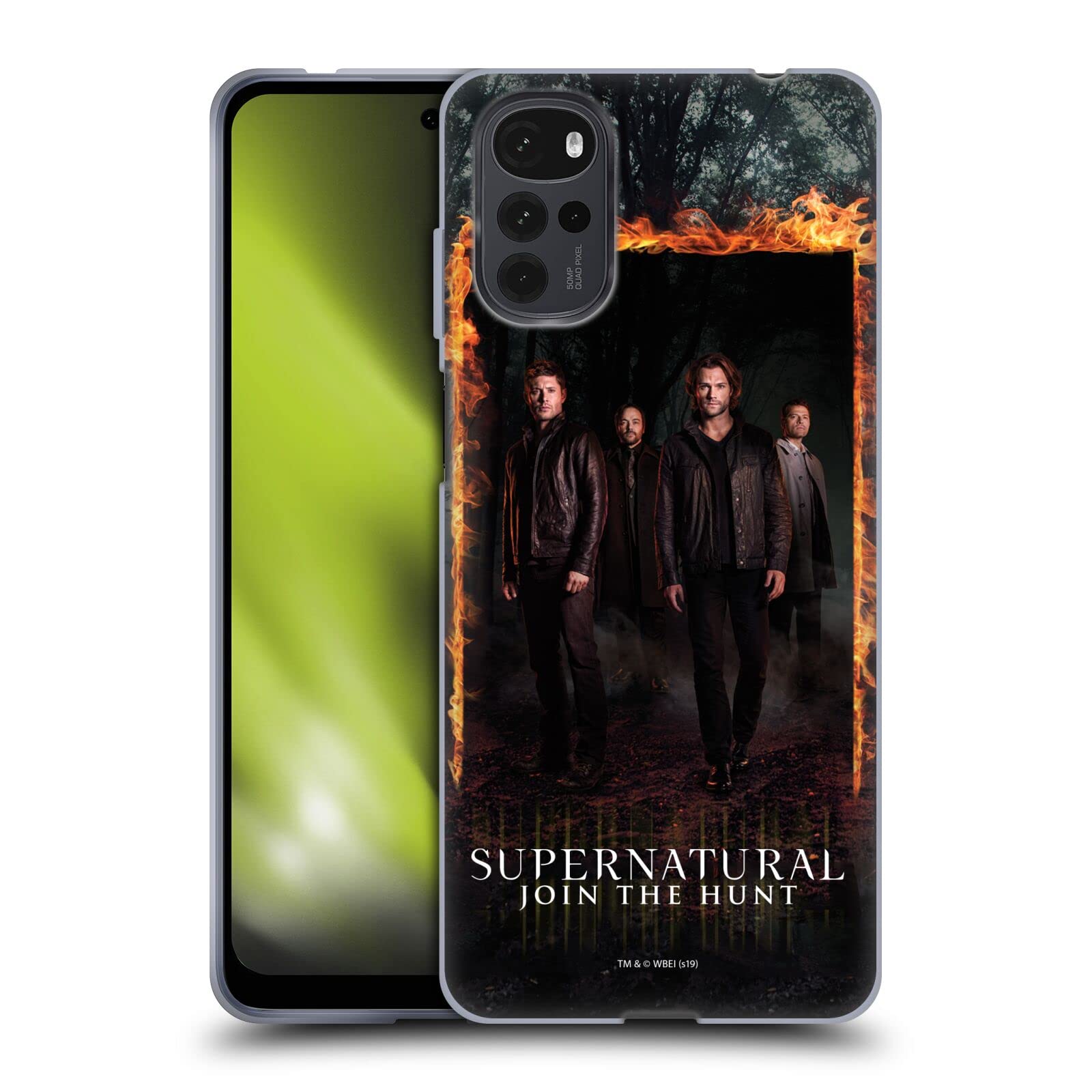 Supernatural Motorola Moto G22 Case - Officially Licensed Sam, Dean, Castiel & Crowley Key Art Soft Gel Phone Cover for Fans | Perfect for Daily Use & Gift Giving