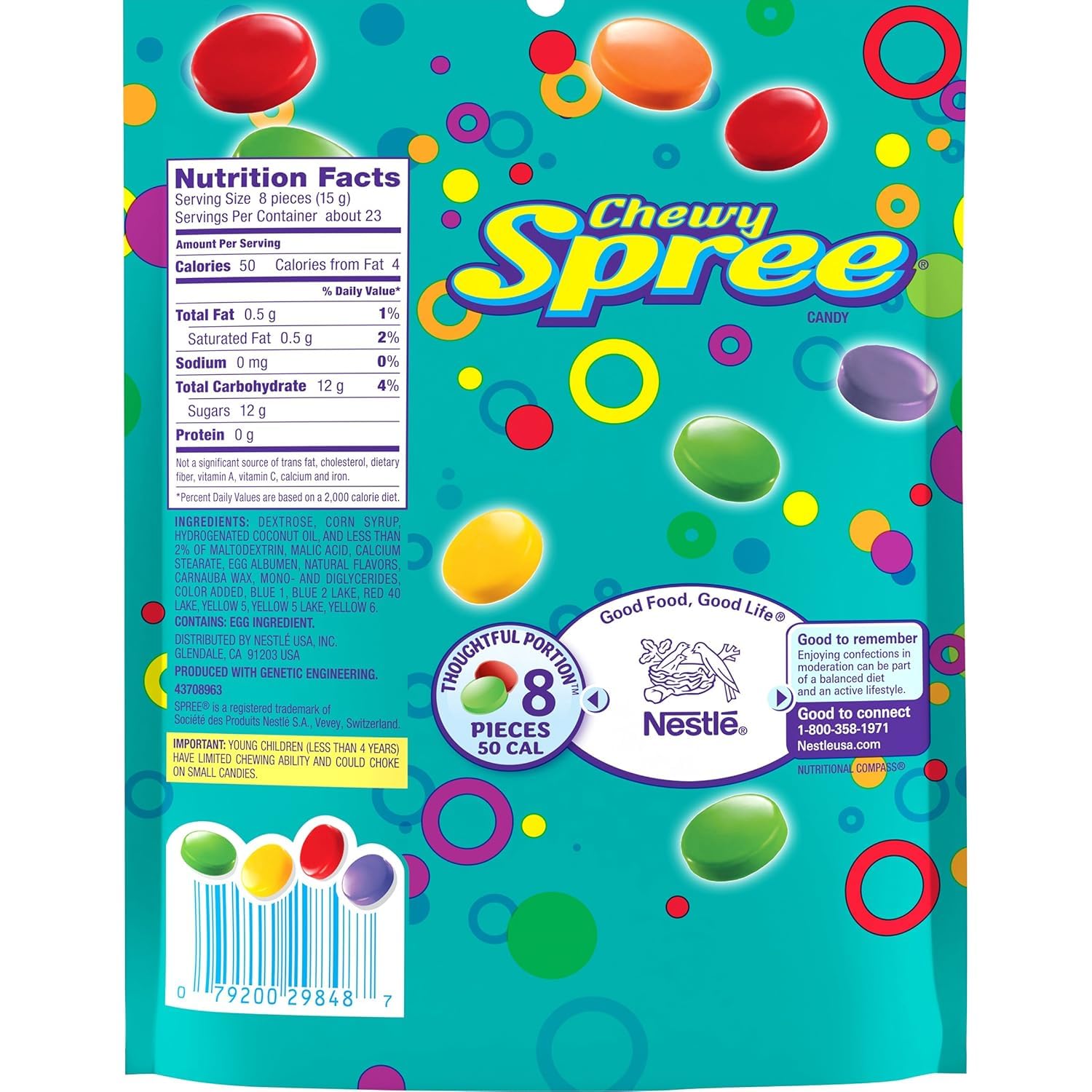 Chewy Candy Disks - Assorted Fruit Flavors - 12 oz (Pack of 8) - Perfect for Party Favors, Movie Nights & Office Snacks