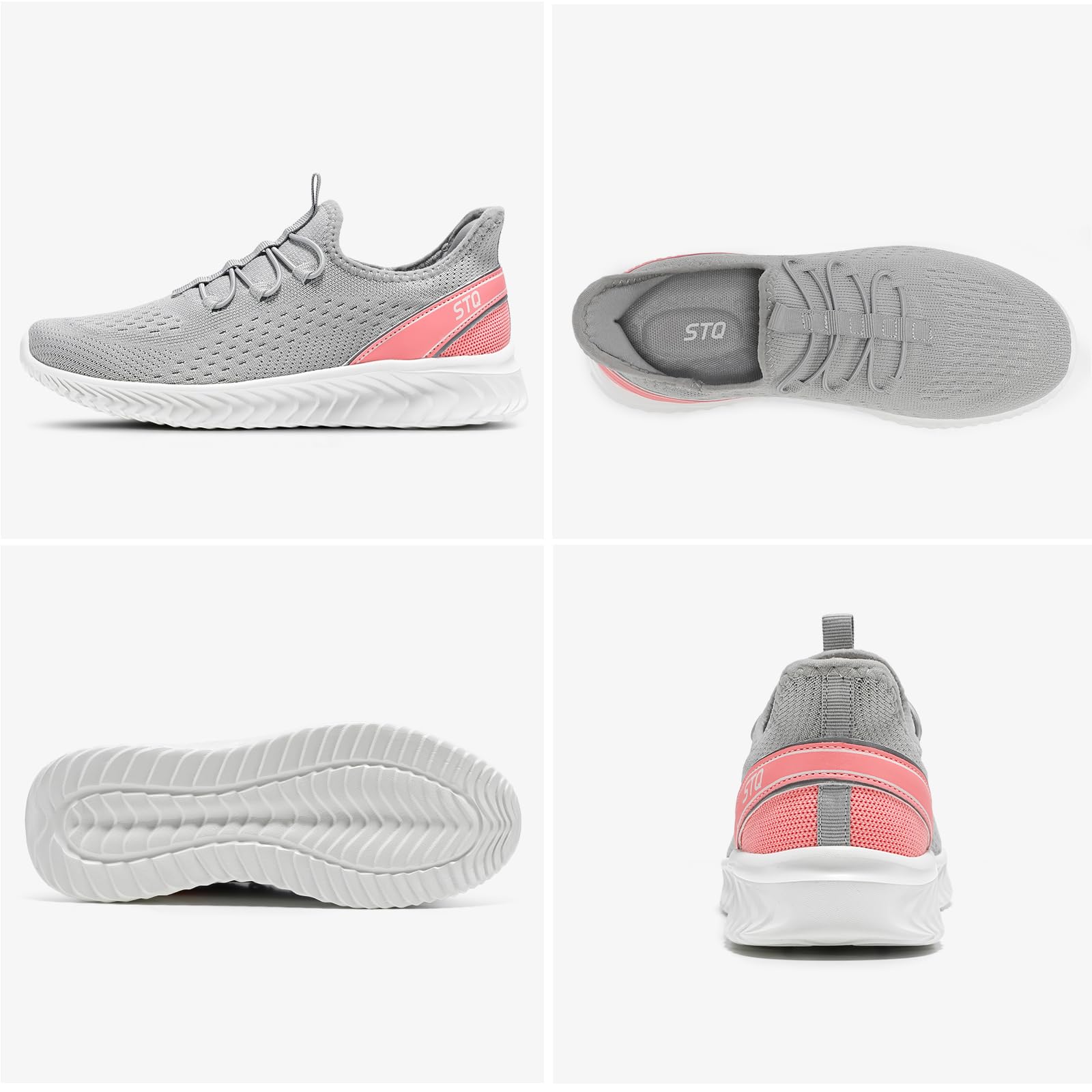 STQ Women's Orthopedic Walking Shoes - Comfortable Slip-On Sneakers for Plantar Fasciitis, Arch Support & Pain Relief - Perfect for Walking, Travel & Everyday Comfort