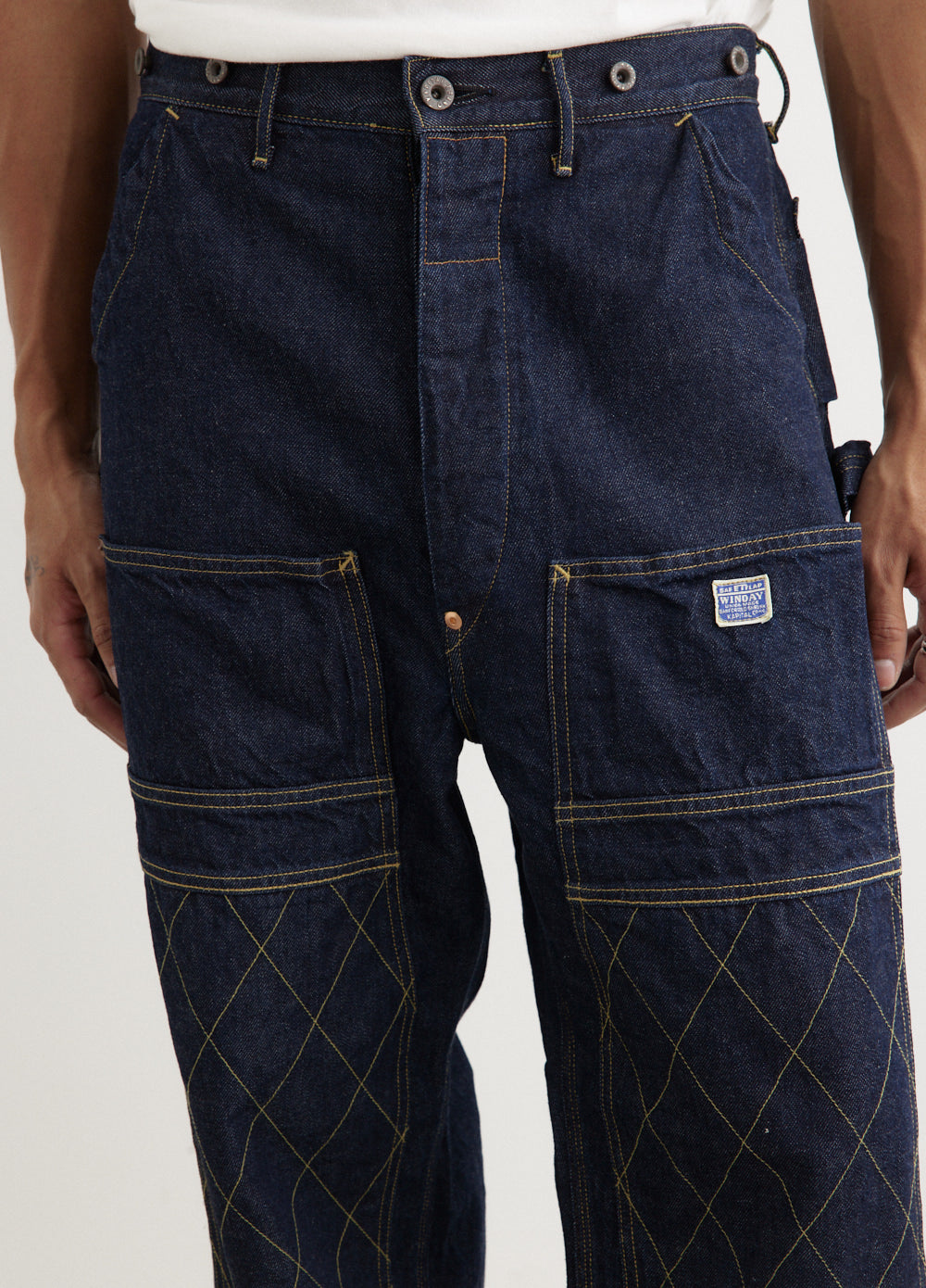 11.5oz Denim Lumber Pants for Men - Durable Workwear Jeans with Reinforced Stitching - Perfect for Construction, Carpentry & Outdoor Work