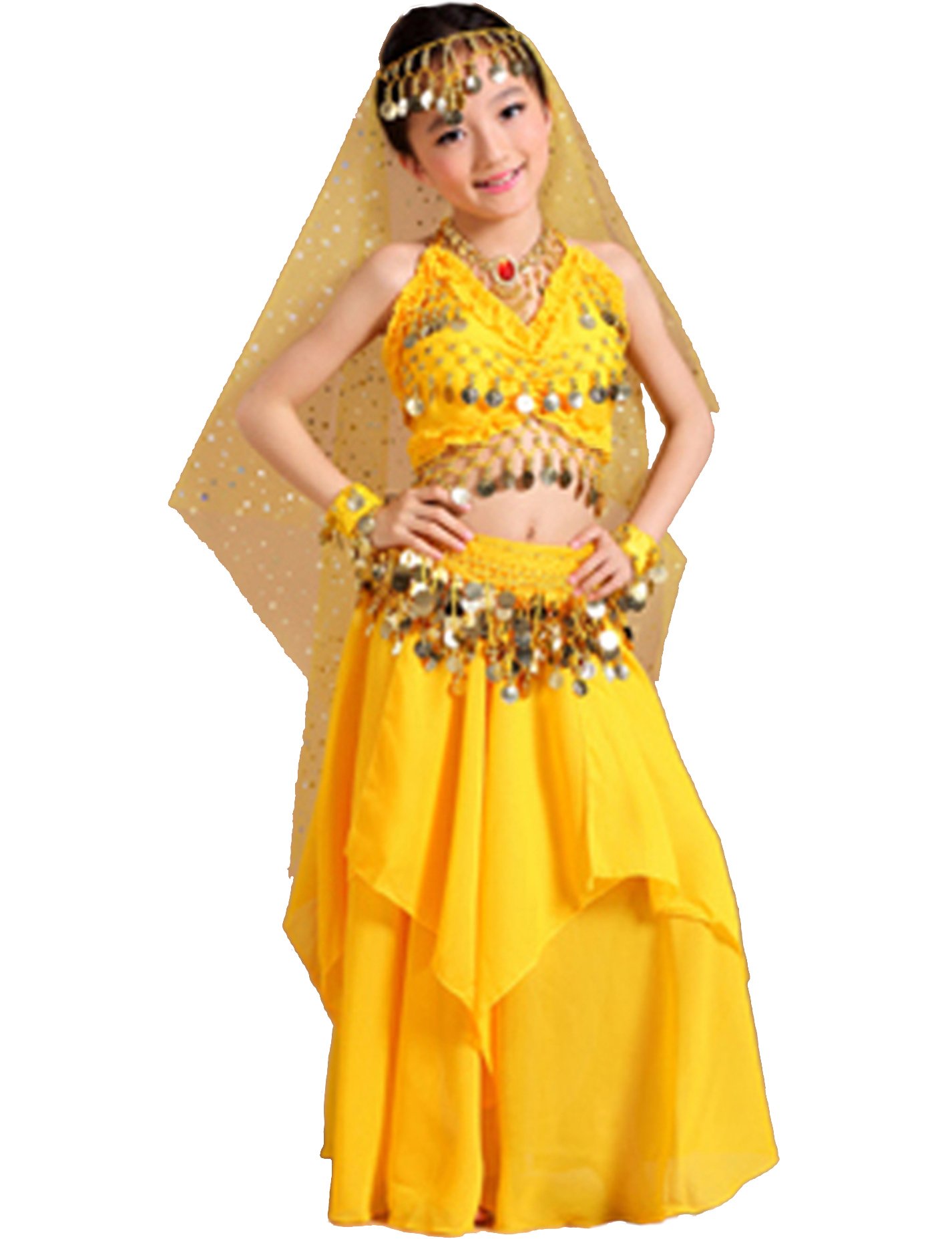 **Astage Girls Princess Costume Set - Halloween Party Dress, Carnival Outfit, Dance Performance Costume for Kids - Perfect for Birthday Parties, School Plays & Dress-Up Fun**