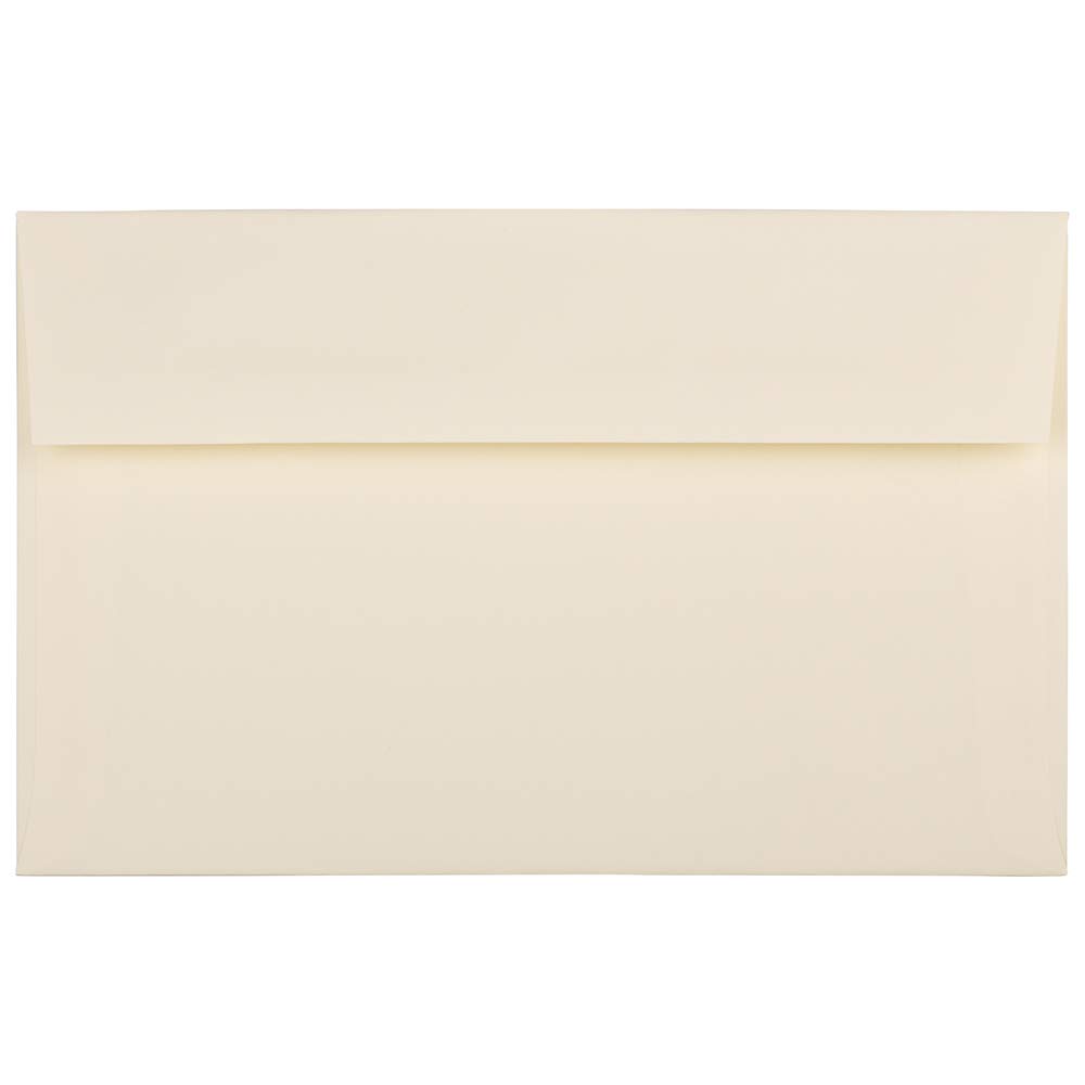 JAM PAPER A10 Strathmore Invitation Envelopes 6x9.5 Inches - Ivory Wove Bulk Pack of 500 - Premium Wedding, Business & Greeting Card Envelopes for Professional Correspondence