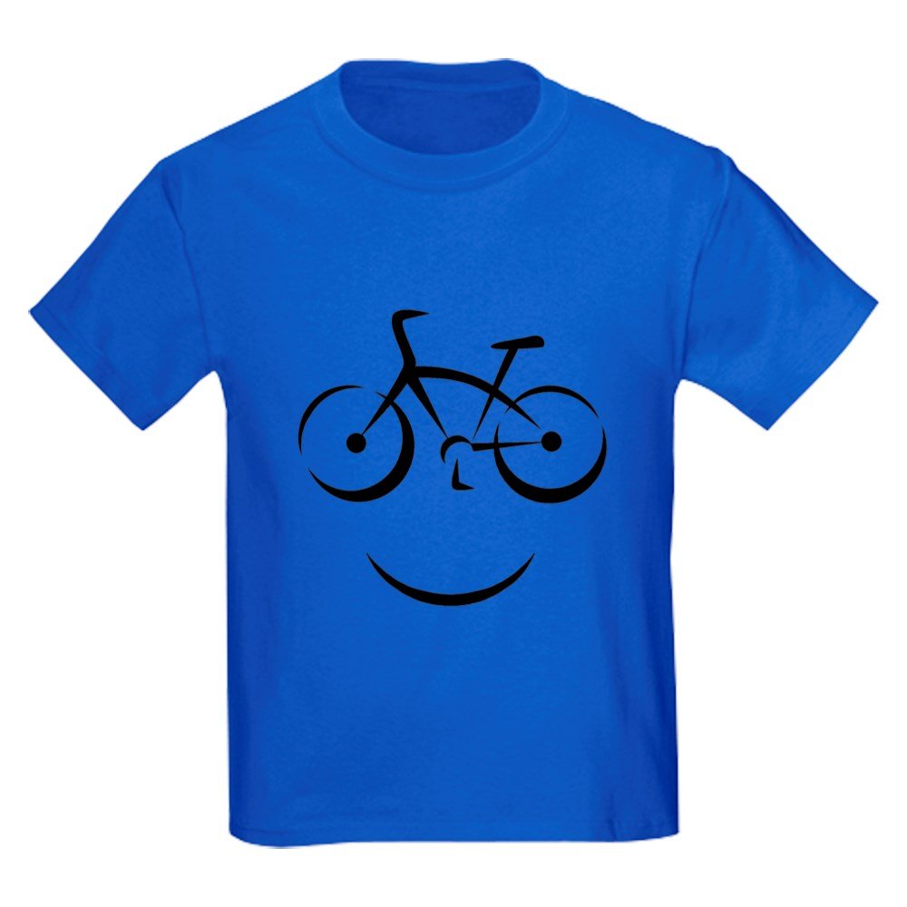 Bike Smile Kids Dark T-Shirt - Youth & Children's Tee for Cycling Enthusiasts | Perfect for Bike Rides, Outdoor Adventures & Casual Wear