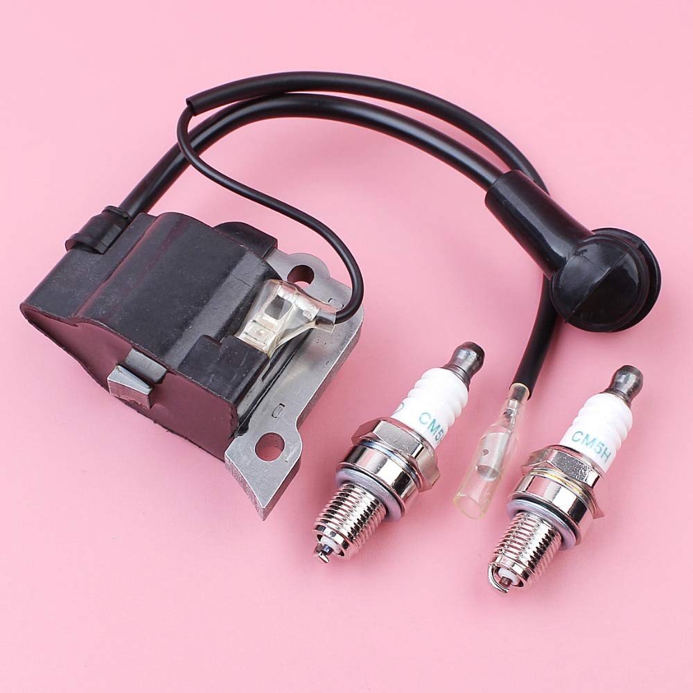 Jammas Ignition Coil Module & Spark Plug Kit Compatible with Honda GX35 UMK435 GX35 4-Stroke Engine - Perfect for Lawn Mower, Generator & Small Engine Repair | Durable Replacement Parts