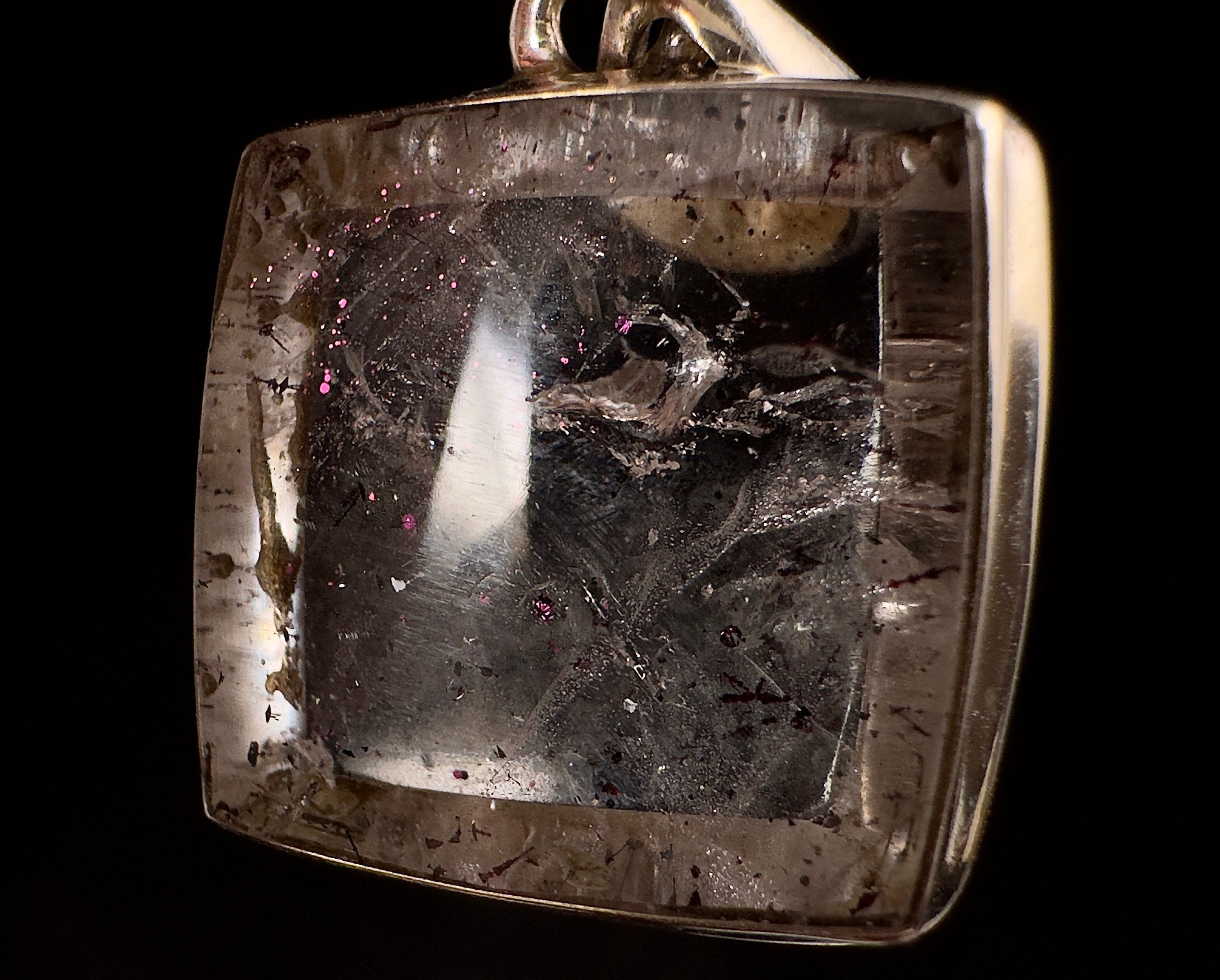 Natural Pink Fire Quartz Crystal Pendant - Healing Stone Jewelry for Women | Energy Balancing & Chakra Healing | Perfect for Meditation, Yoga & Spiritual Gifts