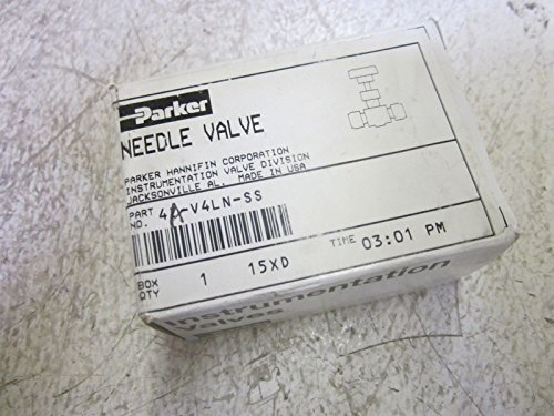 Parker 4A-V4LN-SS Stainless Steel Needle Valve - New in Box - Ideal for Industrial, Hydraulic, and Pneumatic Systems