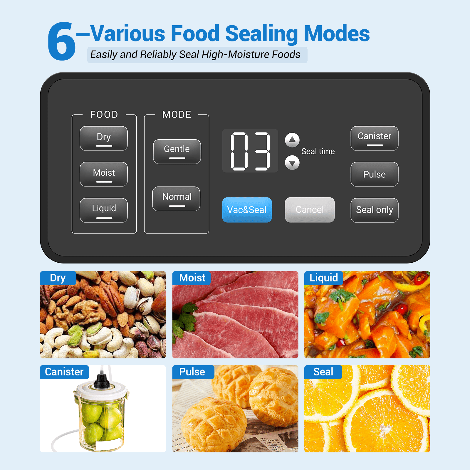 INK VS04 Vacuum Sealer Machine for Food Storage - Airtight Kitchen Appliance for Sous Vide, Meal Prep & Freezer Organization | Compact Home & Commercial Use