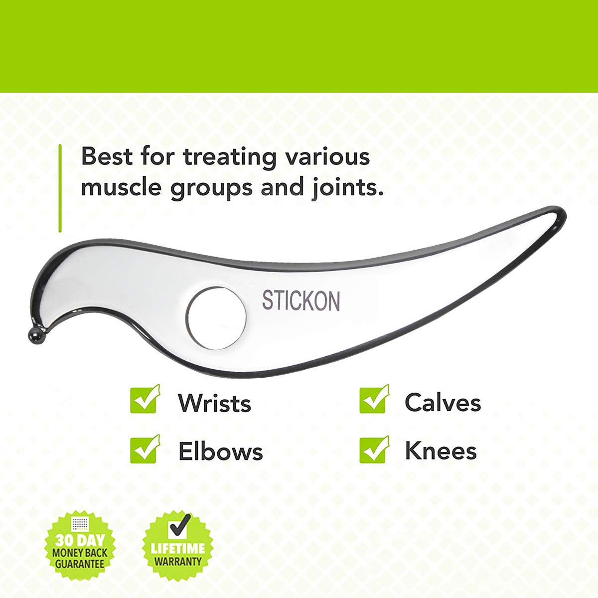 Stainless Steel Gua Sha Scraping Massage Tool - Professional IASTM Therapy Instrument for Myofascial Release & Pain Relief | Perfect for Muscle Recovery, Sports Therapy & Relaxation at Home or Clinic