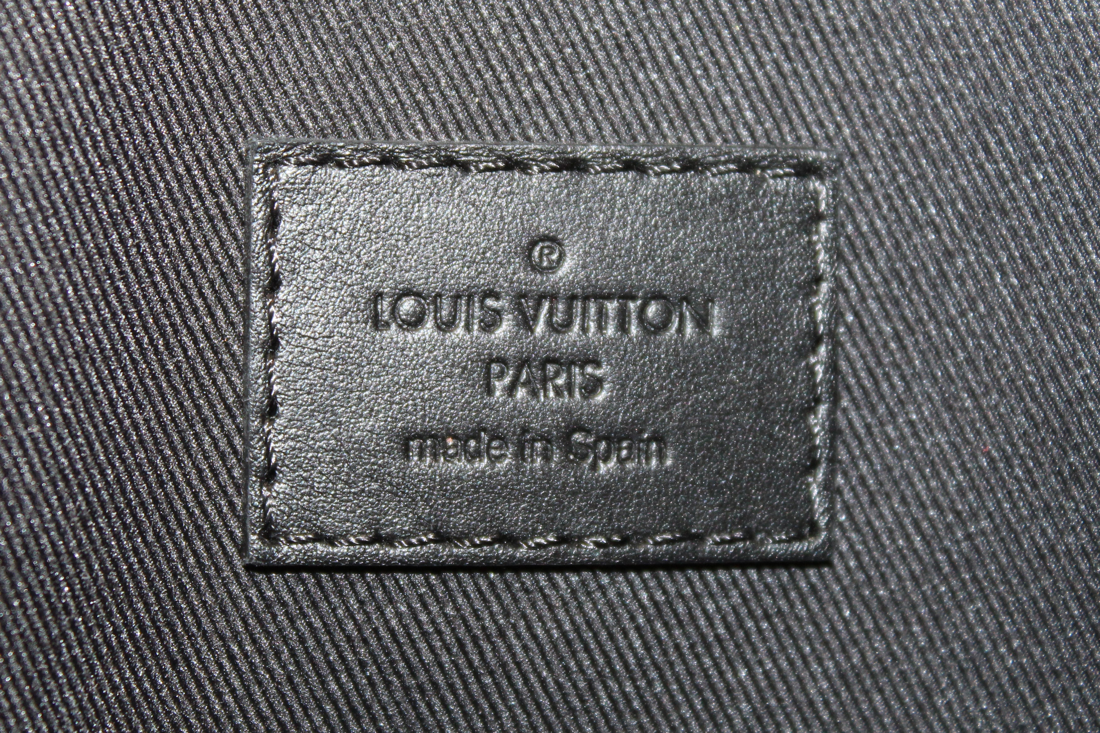 Authentic Louis Vuitton Black Monogram Shadow Calf Leather Discovery Bumbag PM Crossbody Bag - Luxury Waist Pack for Men & Women, Perfect for Travel, Shopping & Everyday Use