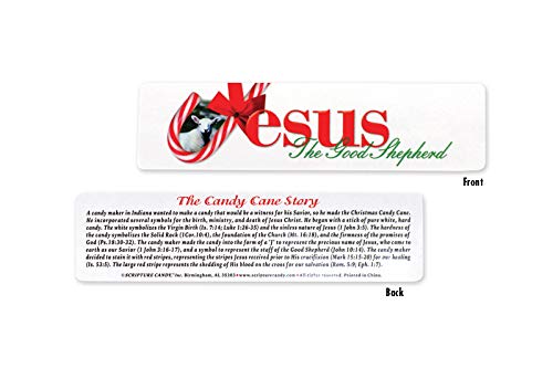 Jesus Our Shepherd Scripture Candy Bookmarks - 24 Count White Religious Gifts for Bible Study, Church Events & Christian Encouragement