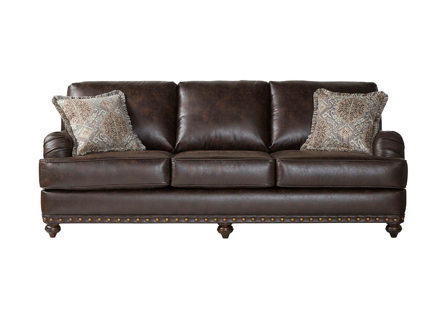 Ridgeline Brownie Sofa 17255S - Premium Comfort Couch for Living Room, Lounge & Family Room - Perfect for Relaxing, Entertaining & Movie Nights