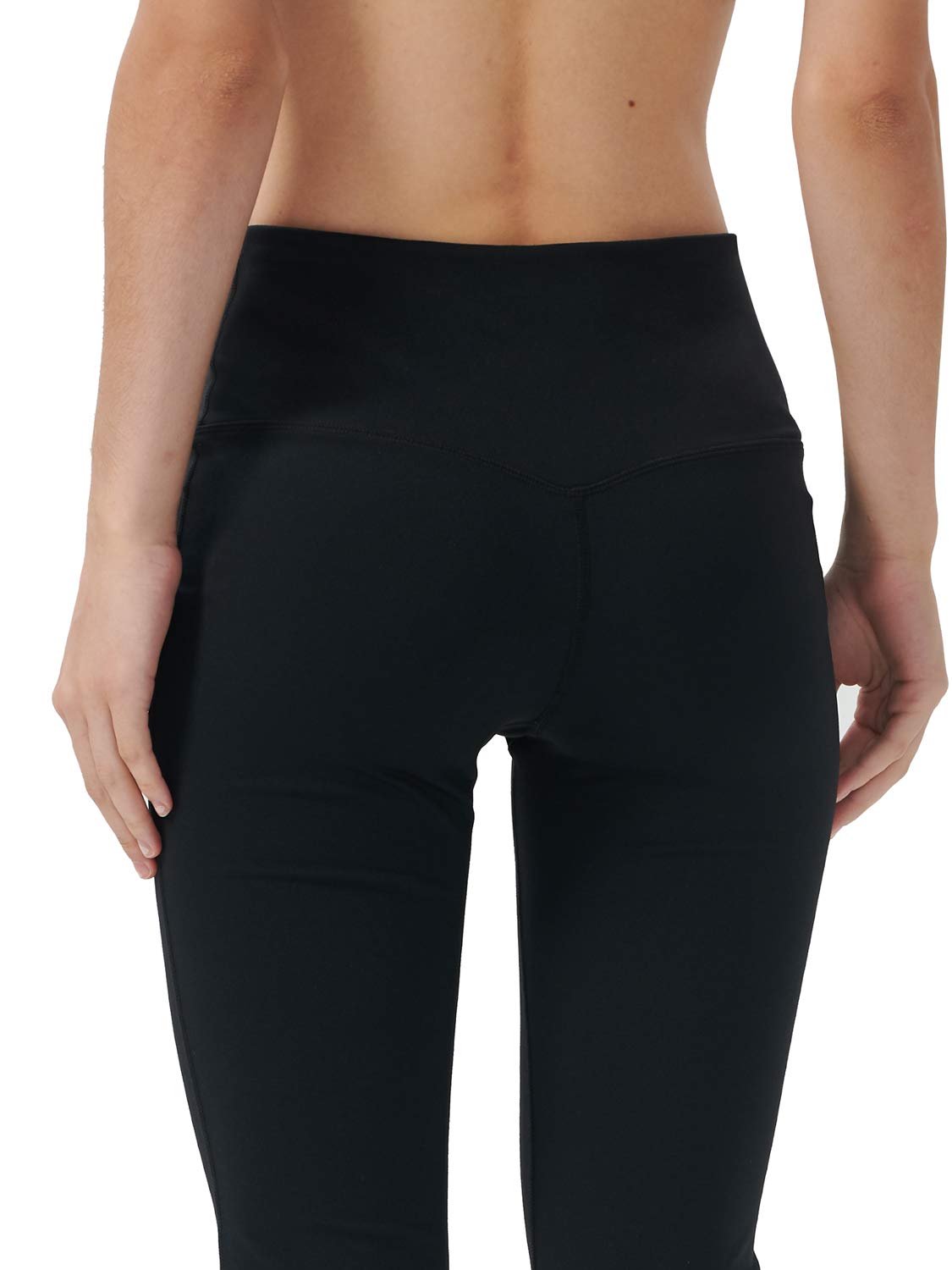 Bootcut Yoga Pants for Women - High Waist Tummy Control Workout Pants with Hidden Pockets | Dress Bootleg Work Pants for Office, Gym & Casual Wear