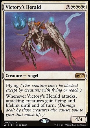MTG - Victory's Herald - Welcome Deck 2017 | Magic: The Gathering Angel Creature Card | Perfect for Commander, Standard & Casual Play