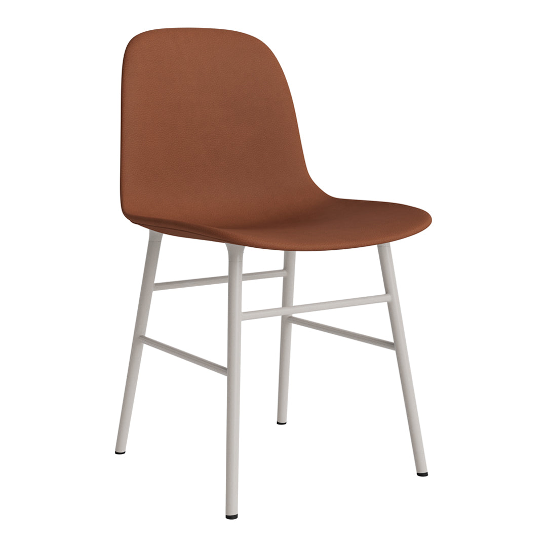 Modern Form Chair with Sturdy Metal Legs & Comfortable Upholstery - Perfect for Home Office, Living Room, or Dining Room Decor
