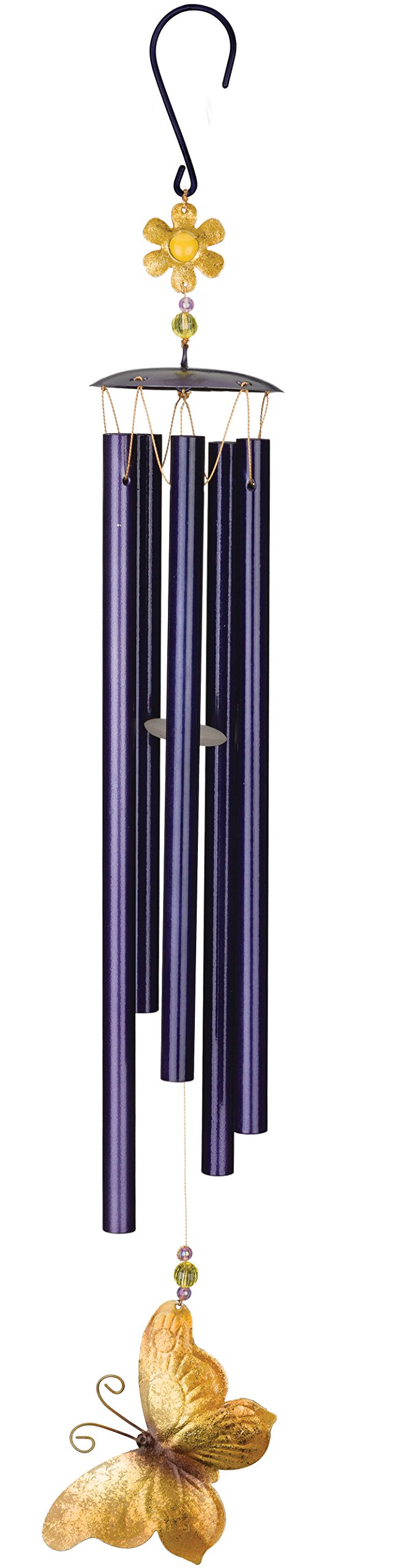 Regal Art & Gift Butterfly Garden Wind Chime - Colorful Outdoor Decor for Patio, Garden & Home - Perfect for Relaxation & Feng Shui