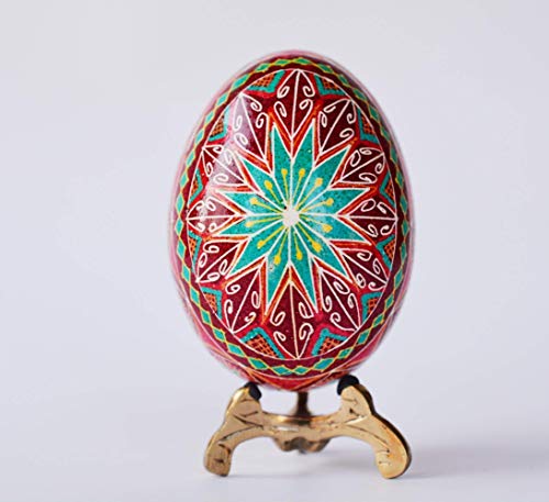 Hand-Painted Pysanka Batik Art Eggs - Ukrainian Easter Decorations, Unique Easter Gifts & Home Decor - Perfect for Holiday Celebrations, Table Centerpieces, and Wall Display