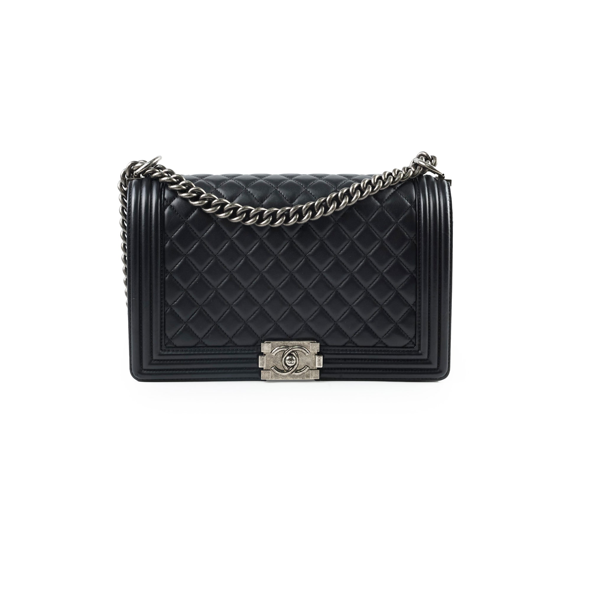 Chanel New Medium Lambskin Boy Black Series 22 Handbag - Luxury Designer Crossbody Bag for Women | Perfect for Parties, Dating & Special Occasions