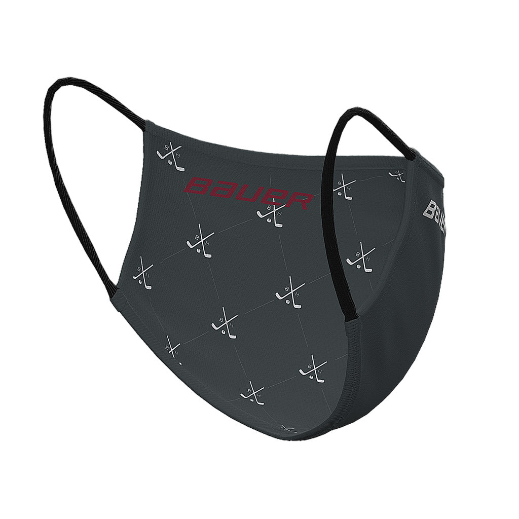 Bauer Reversible Fabric Face Mask - Breathable, Washable & Adjustable for Men & Women - Perfect for Running, Gym, Travel & Daily Protection