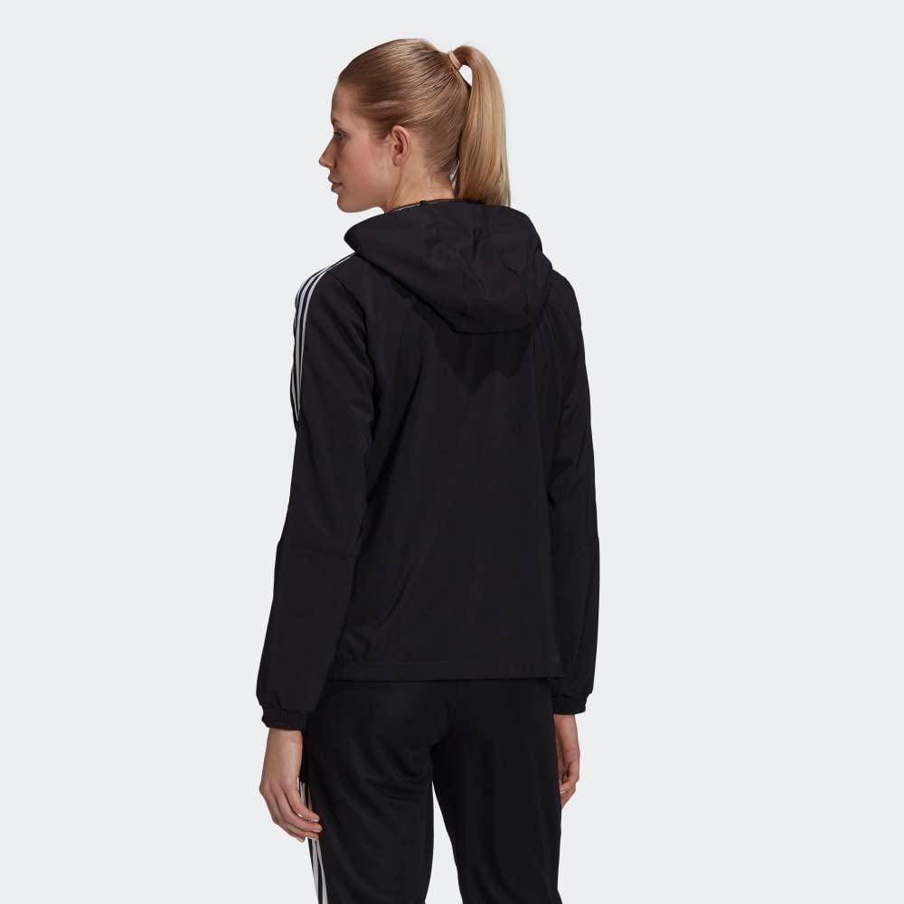 Adidas Women's Tiro 21 Windbreaker Jacket - Lightweight Water-Resistant Running Jacket for Outdoor Sports & Casual Wear