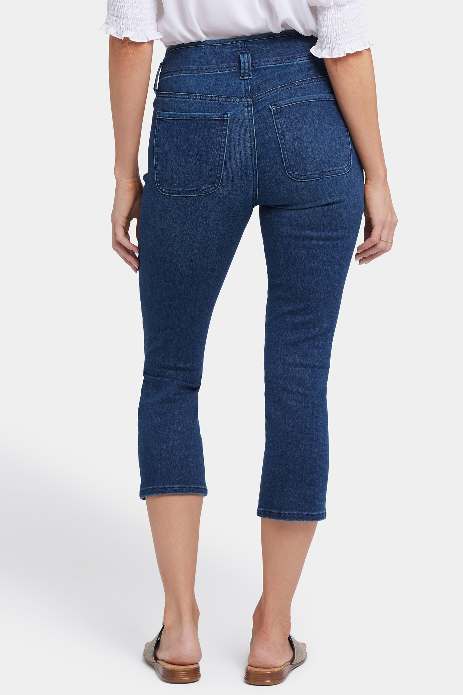 Ami Skinny Capri Jeans for Women - High Waisted Stretch Denim Pants in Ibiza Blue | Perfect for Summer Outfits, Casual Wear & Beach Vacations