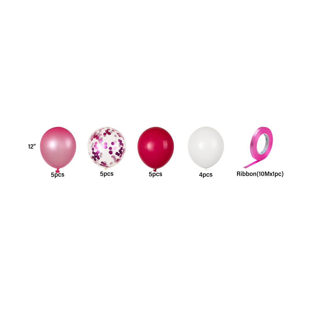 Balloonify Pink Confetti Balloon Set - 20 Pieces Party Decorations for Birthdays, Weddings & Baby Showers - 1 Count Box