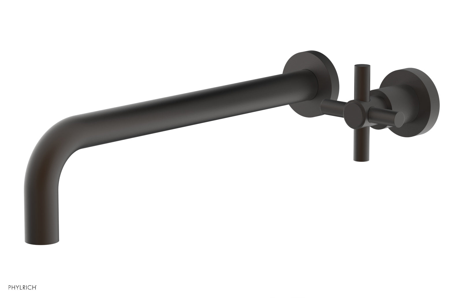 D131-17 Single Handle Wall Mounted Lavatory Faucet Set - Classic Cross Handle Design for Bathroom Sink - Perfect for Modern Homes, Hotels & Restrooms