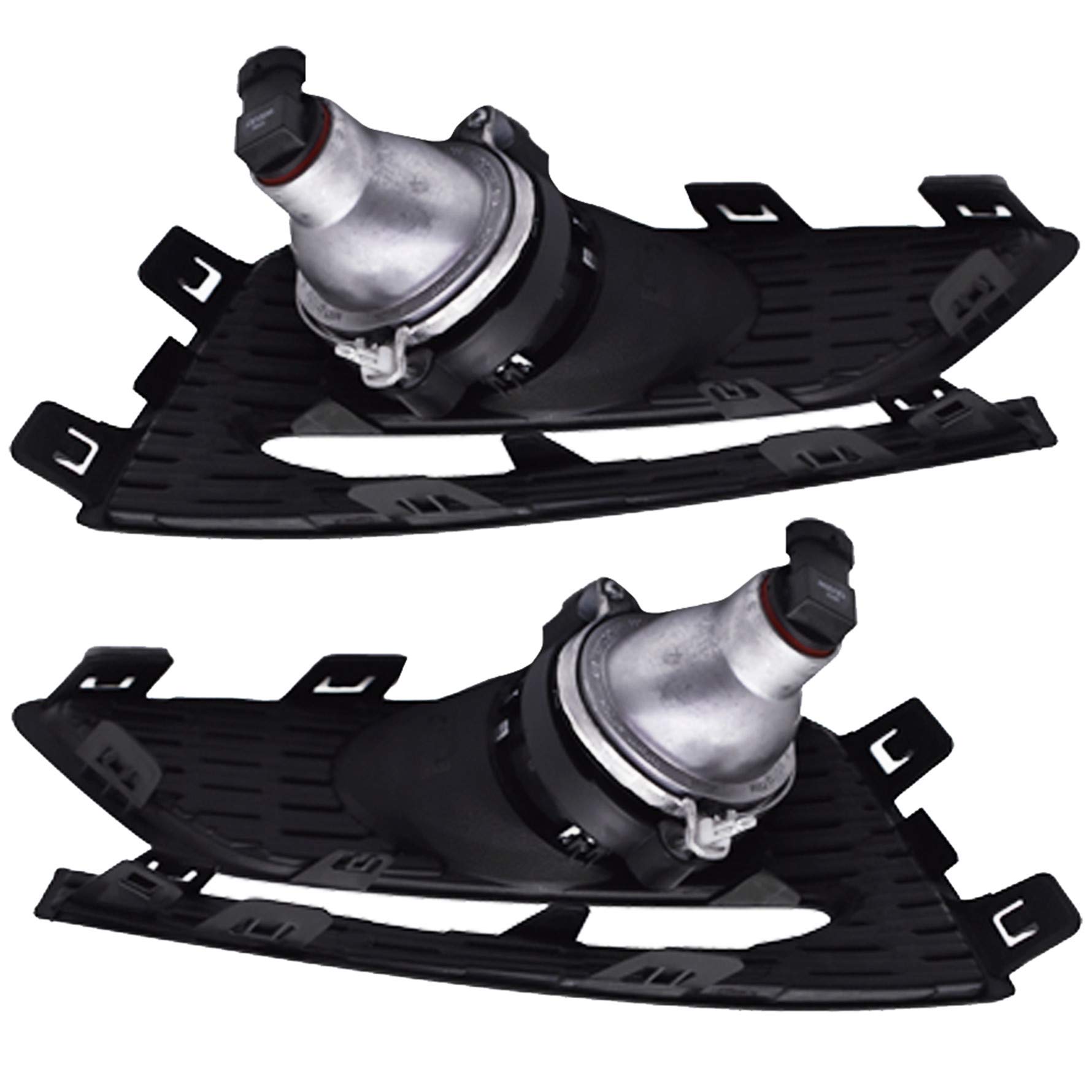 2016-2018 Chevy Cruze Fog Light Assembly Kit - Driver & Passenger Side Replacement with Bumper Covers & Wiring Harness Switch | Durable LED Fog Lights for Night Driving & Inclement Weather
