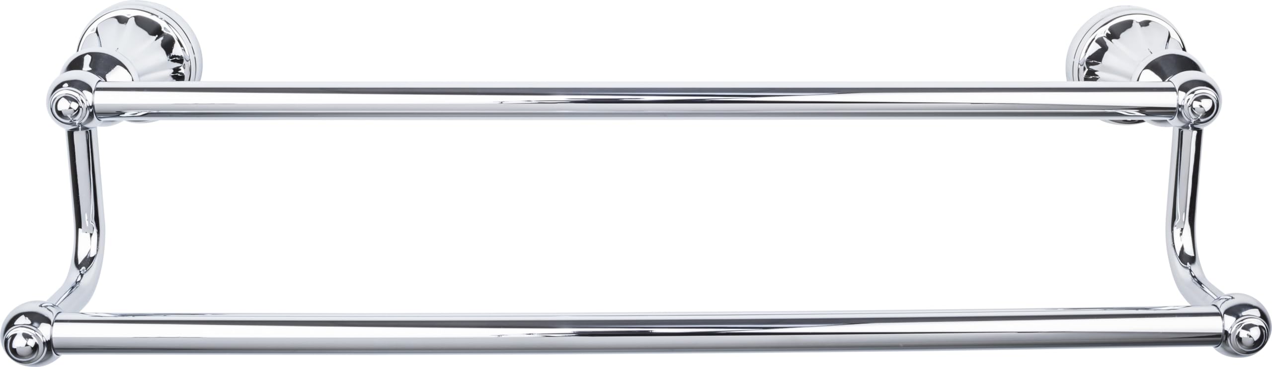 Top Knobs HUD9-TB Hudson Double Towel Bar in Bronze - Premium Bathroom Hardware for Spa-Like Luxury & Organization