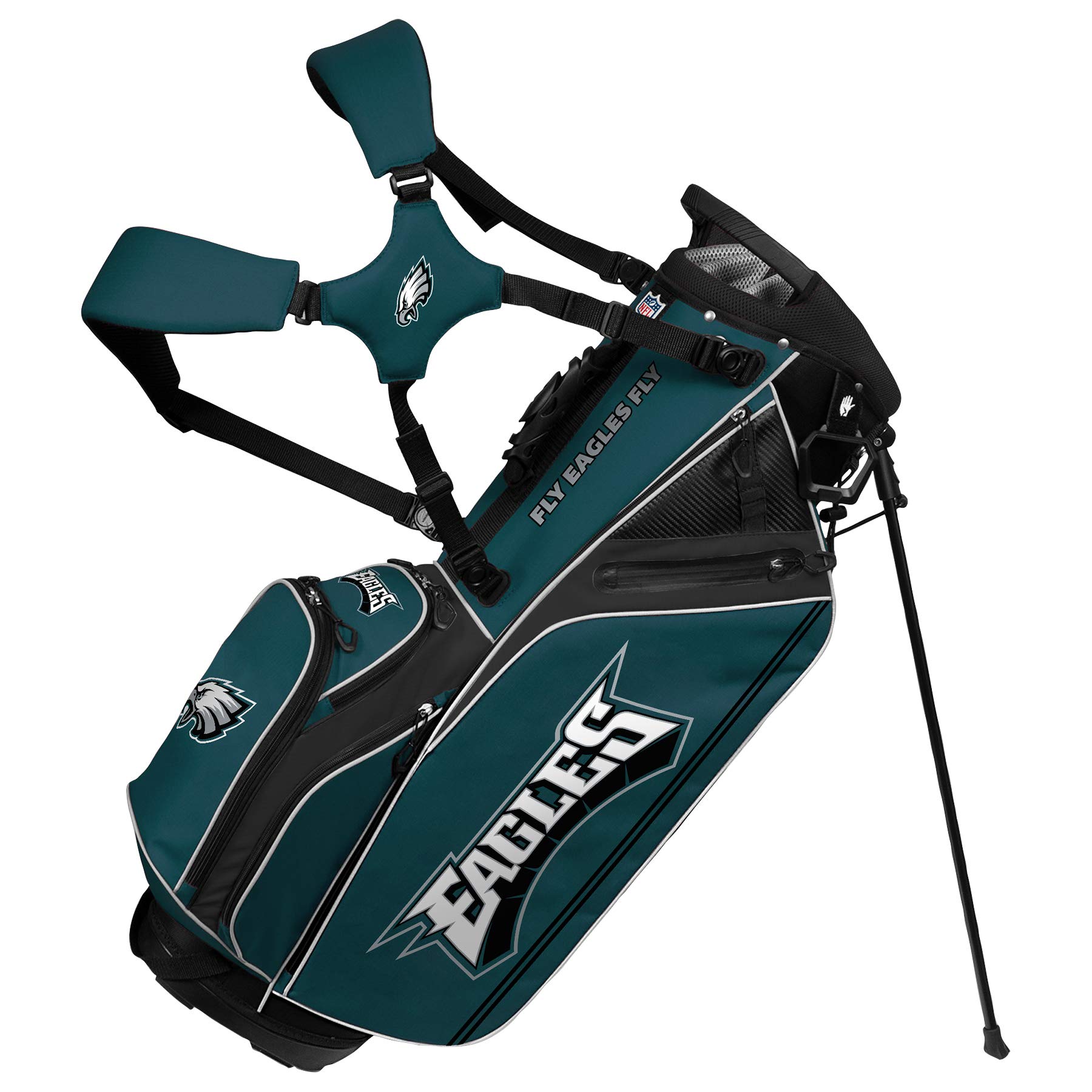 Team Effort NFL Caddie Carry Hybrid Golf Bag - Lightweight Durable Golf Stand Bag for Men & Women - Perfect for NFL Fans, Course Play & Driving Range Practice