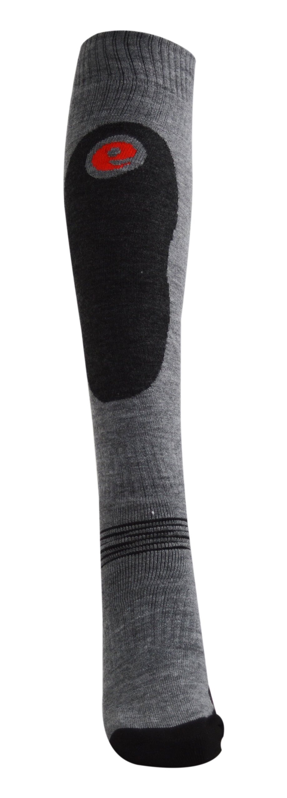 High-Performance Ski Socks for Men - Shin Protection Thermal Winter Socks (2 Pairs, US 5-8) - Perfect for Skiing, Snowboarding & Cold Weather Outdoor Activities