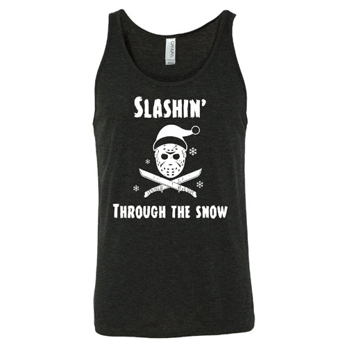 Unisex Slashin Through The Snow Graphic T-Shirt - Christmas Holiday Sweatshirt for Winter Parties & Family Gatherings
