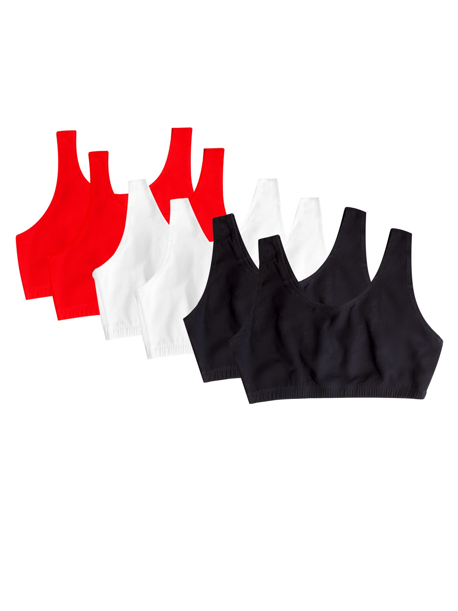 Fruit of the Loom Women's Built-Up Tank Style Sports Bra - Comfortable Workout & Yoga Support for Active Lifestyles