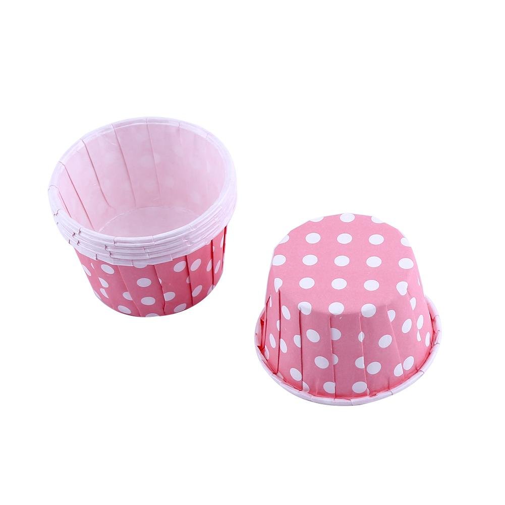 Mavis Laven 100pcs Mini Baking Cups - Colorful Paper Cupcake Liners for Party, Wedding & Birthday - Perfect for Cupcakes, Muffins & Dessert Displays