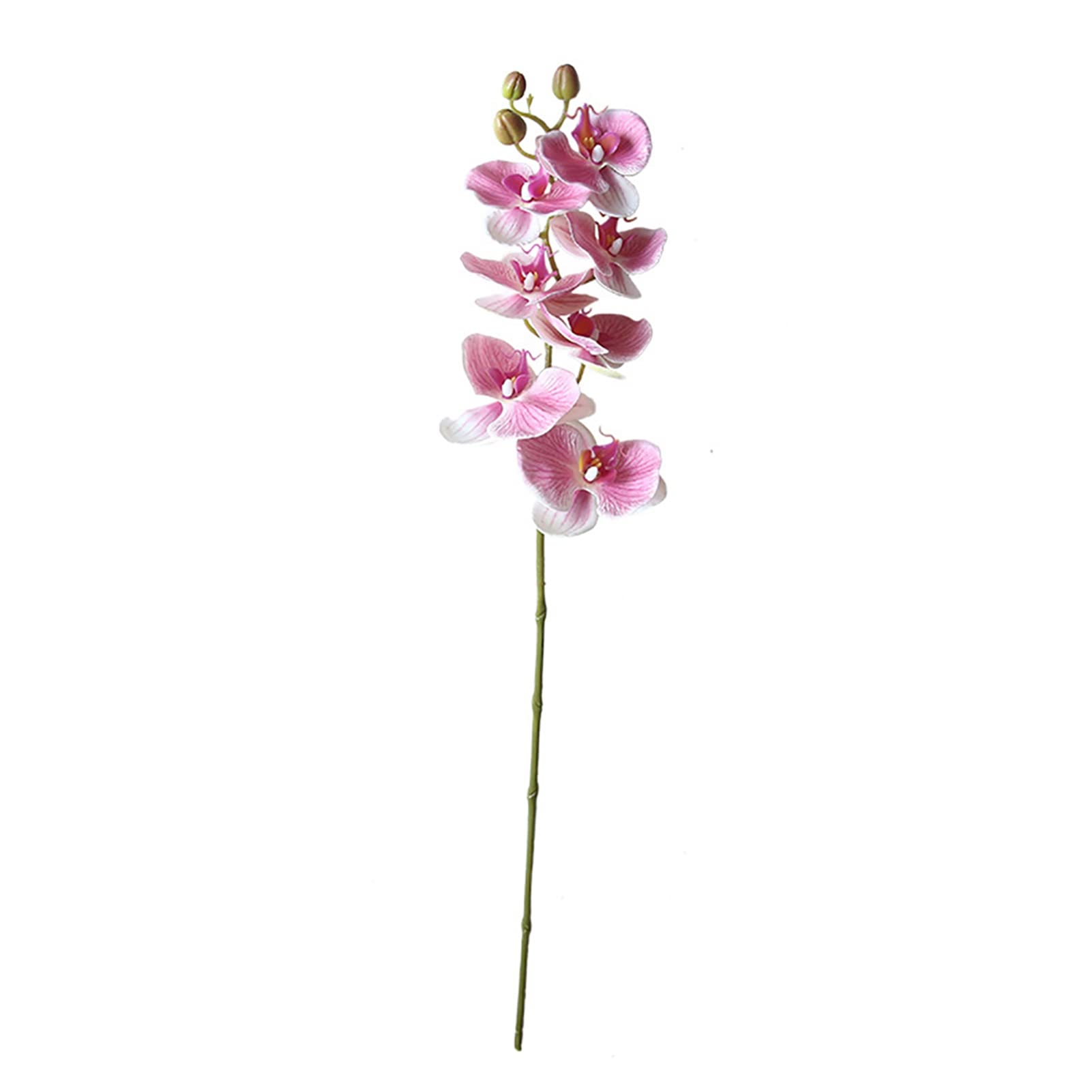 Realistic Artificial Orchid Flower - Dark Purple Faux Plant for Living Room, Bathroom, Office Decor - Vibrant & Lifelike Home Decoration - Perfect for Centerpieces, Wedding Decor, and Housewarming Gifts