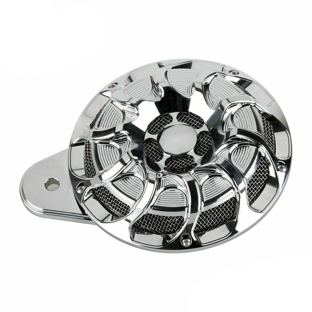 **120 dB SONICSHIELD Horn for Harley Davidson - Eagle Lights ELH-C Chrome Side Mount Motorcycle Horn - Loud Safety Alert for Cruisers & Touring Bikes**