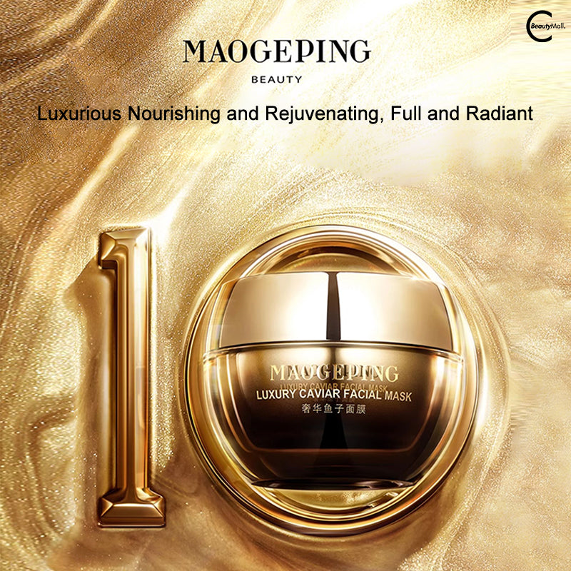 MAOGEPING Caviar Essence Facial Mask - Hydrating & Anti-Aging Sheet Mask for Glowing Skin | Perfect for Spa Night & Self-Care Routine