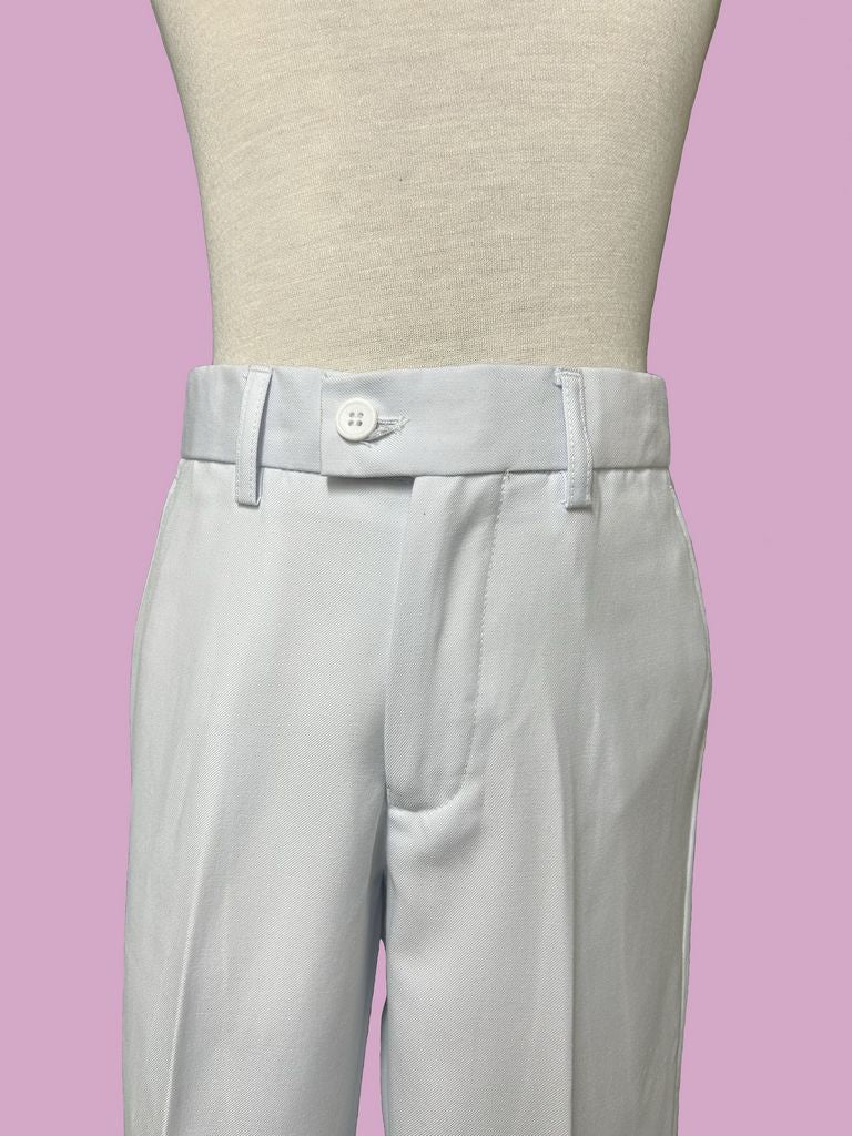 Boys Slim Fit Dress Pants - Formal School & Wedding Attire - Comfortable Stretch Fabric for Special Occasions