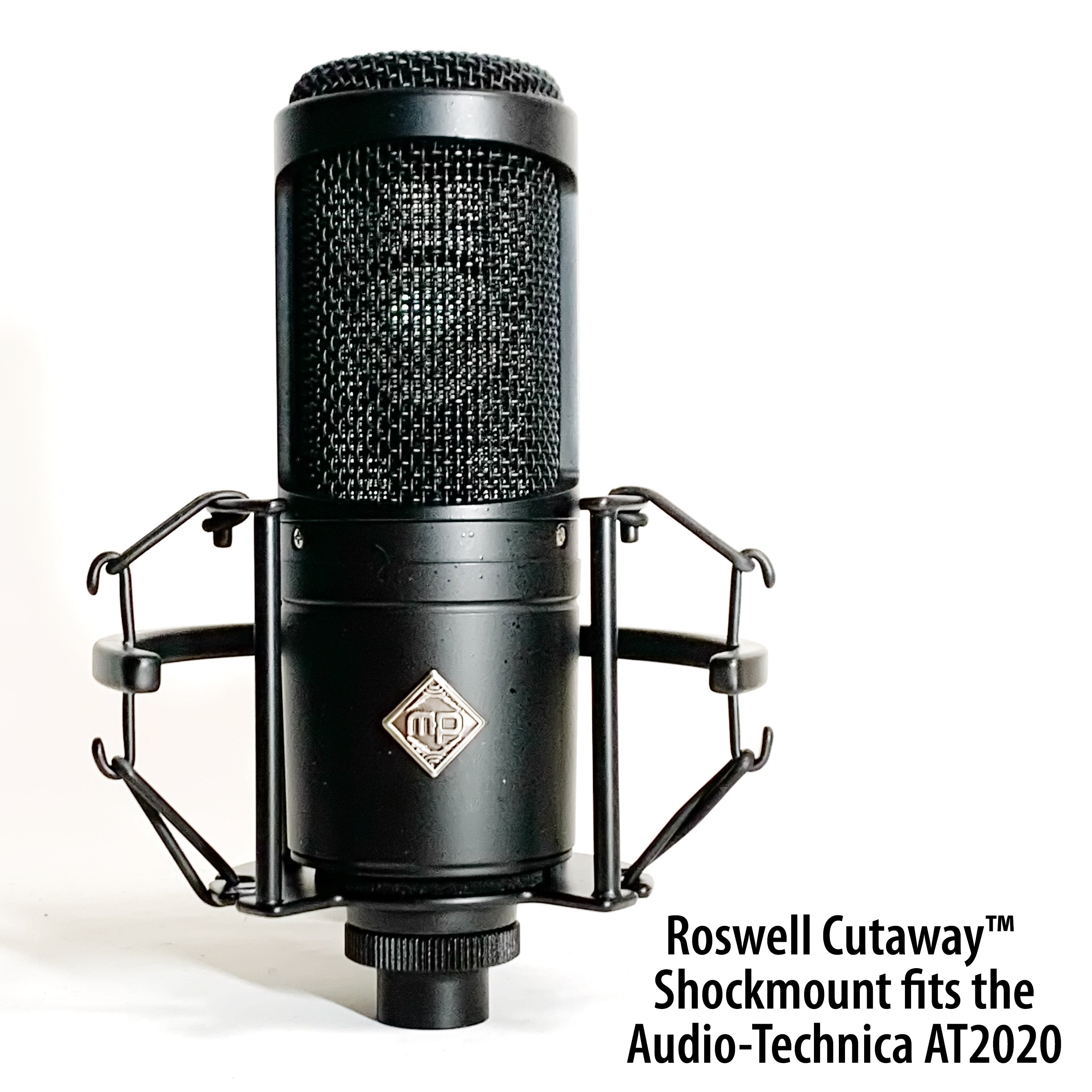 Professional Cutaway Shock Mount for Large Diaphragm Condenser Mics (LDC) - Reduce Noise & Vibration for Studio Recording, Podcasting & Live Performances