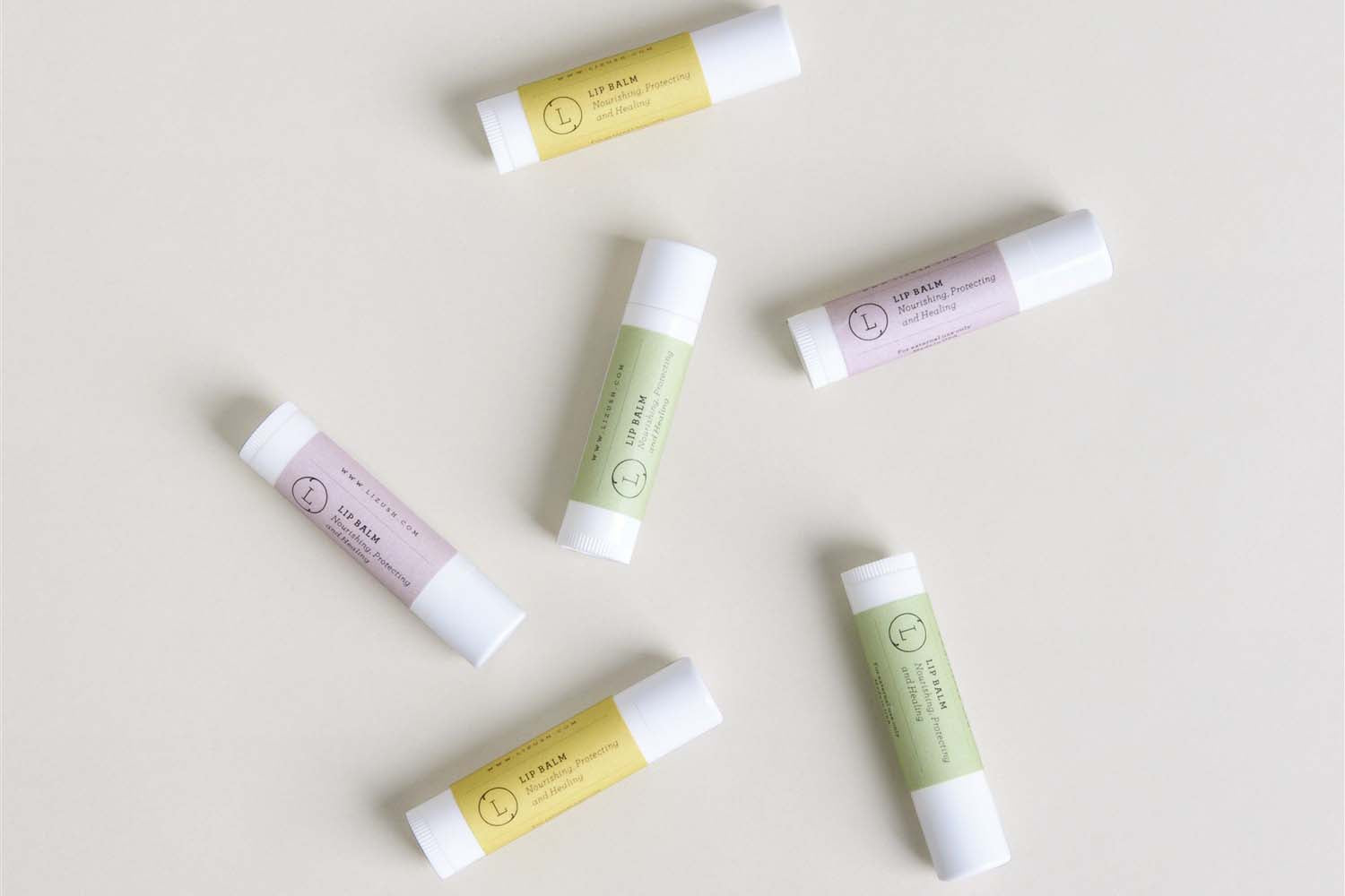 Natural Unscented Lip Balm Set of 3 - Moisturizing & Hydrating Lip Care for Dry Lips - Perfect for Winter, Travel, and Daily Use