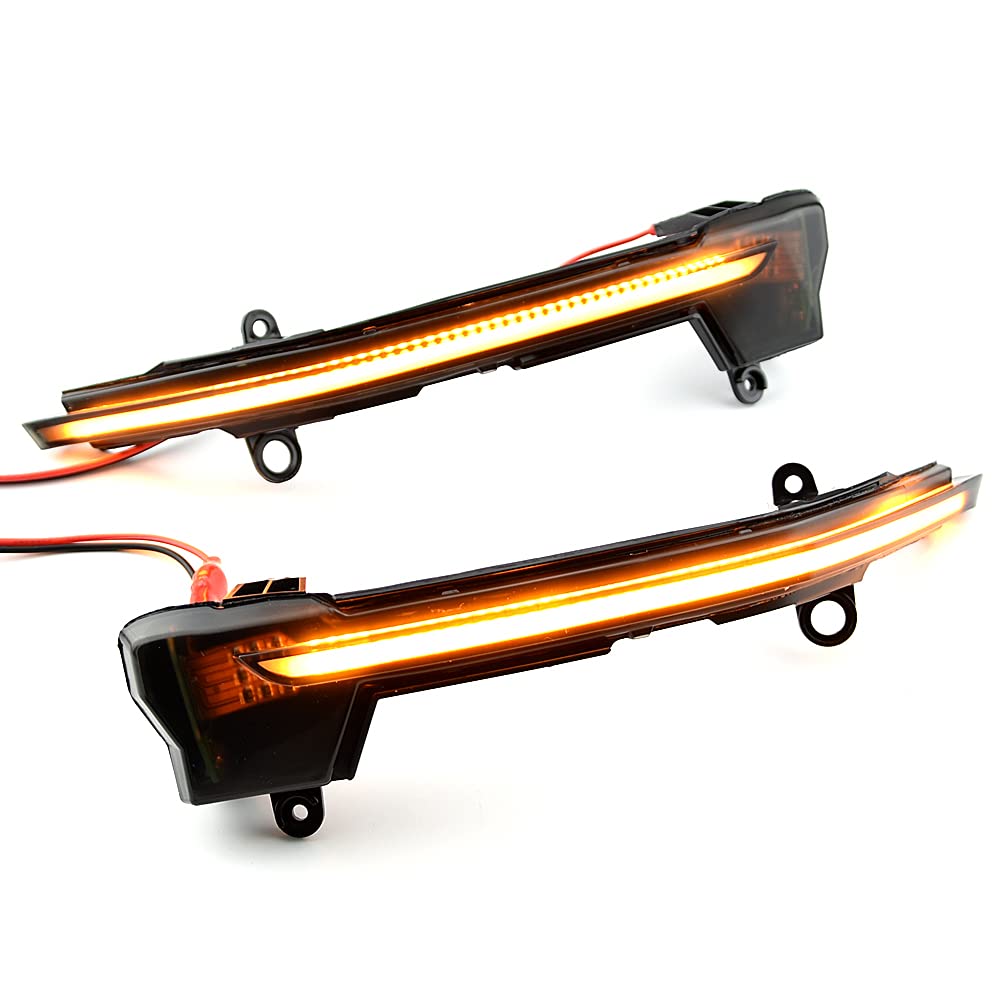 2PCS Dynamic Sequential LED Side Mirror Turn Signal Lights for SEAT Ateca Cupra 5D (2016-2021) & Tarraco (2018+) - Easy Installation, Enhanced Visibility for Safe Lane Changes and Night Driving